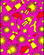 Pop Art Figures And Stars Rug