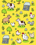 Farm Animals and Countryside Fun Rug