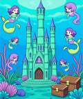 Mermaid Castle Ocean Fantasy Rug