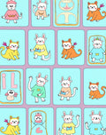 Whimsical Cartoon Animals Kids Play Rug