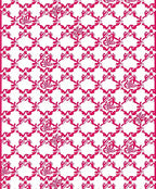 Crimson Butterfly Lattice Harmony Rug