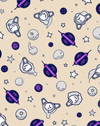 Cosmic Navy Purple Nebula Stars Rug