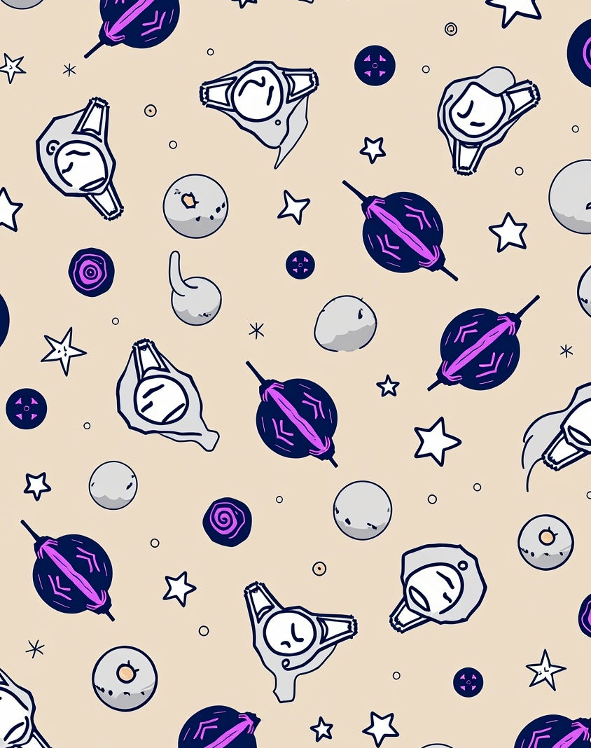 Cosmic Navy Purple Nebula Stars Rug