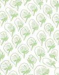 Light Green Mushroom Garden Repeat Rug