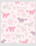 Pink and Purple Petal Puppy Patch Rug