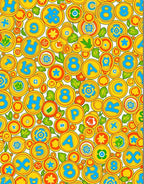 Whimsical Alphabet Circles And Numbers Rug