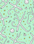 Whimsical Twig Starry Mint Meadow Rug