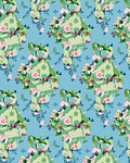 Whimsical Pink Blossom Garden Panorama Rug