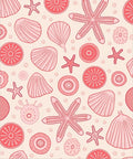 Coral Shell Starfish Scatter Rug