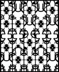 Monochromatic Tribal Geometric Lattice Rug