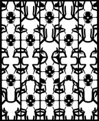 Monochromatic Tribal Geometric Lattice Rug