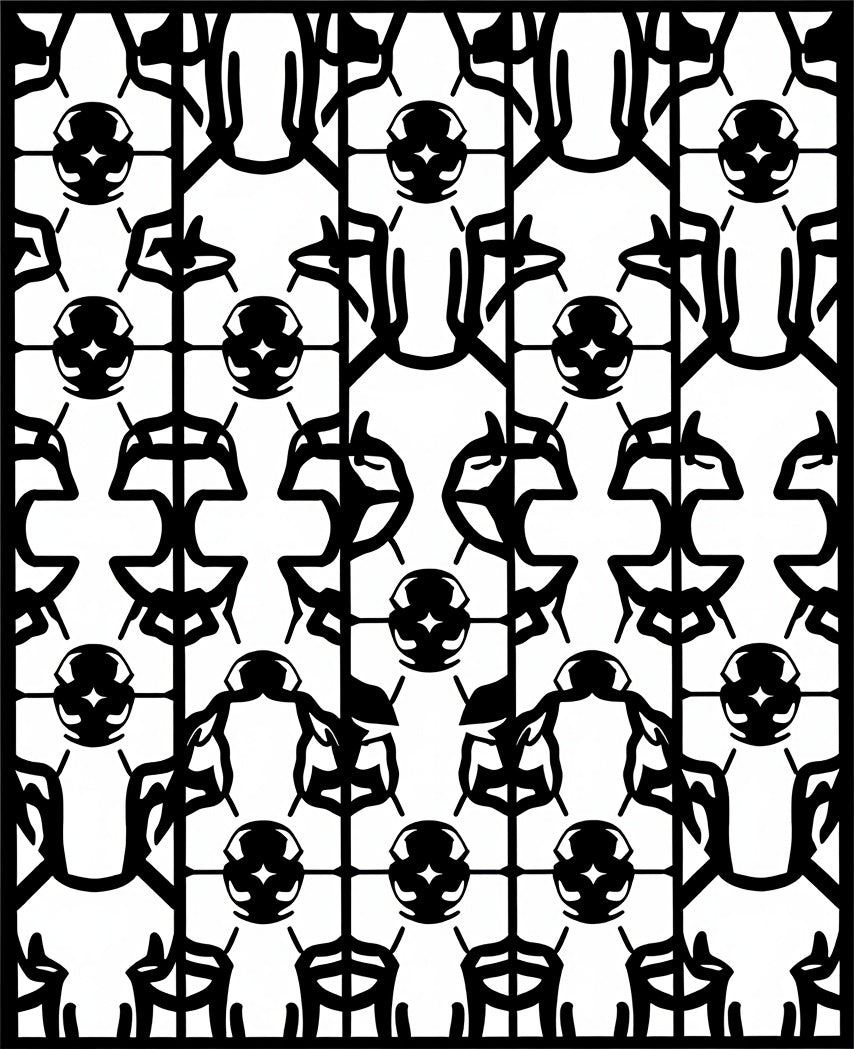 Monochromatic Tribal Geometric Lattice Rug