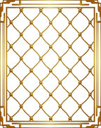 Golden Interlocking Diamond Lattice Rug