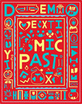 Bold Red Comic Past Geometric Rug