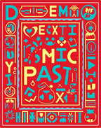 Bold Red Comic Past Geometric Rug