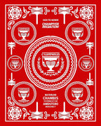 Crimson Trophy Medallion Ornate Rug