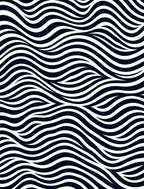 Organic Flowing Contrast Lines Rug