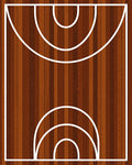 Wood Grain Court Arc Rug