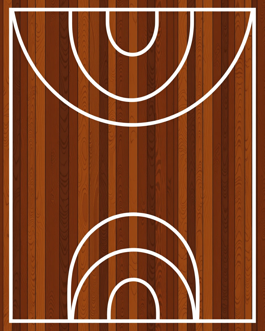 Wood Grain Court Arc Rug