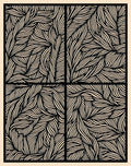 Black Beige Organic Swirl Rug