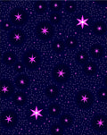 Cosmic Magenta Starry Night Rug