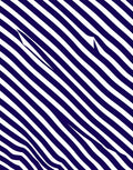 Deep Blue Diagonal Stripe Wave Rug