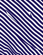 Deep Blue Diagonal Stripe Wave Rug