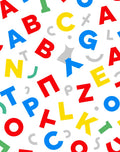 Colorful Alphabet Scatter Rug