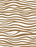 Brown White Wavy Stripes Rug