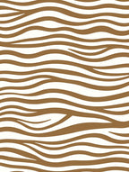 Brown White Wavy Stripes Rug