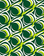 Emerald Green Swirl Abstract Rug