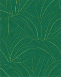 Emerald Green Leafy Woven Rug
