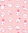 Playful Pink Ghost Friends Collection Rug