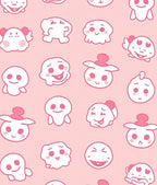 Playful Pink Ghost Friends Collection Rug