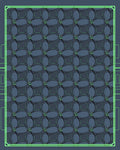 Glow In Dark Geometric Flower Rug