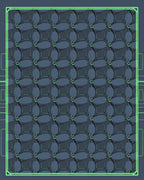 Glow In Dark Geometric Flower Rug