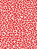 Crimson Fragmented Mosaic Rug