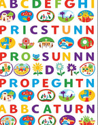 Colorful Alphabet and Playful Landscapes Rug