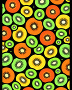 Vibrant Orange Green Yellow Fruit Slices Rug