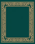 Golden Celtic Knot Border Rug