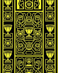 Bold Geometric Trophy and Crest Rug