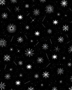 Cosmic White Star Scattered Night Rug
