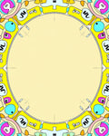 Playful Yellow Multi-shape Mandala Rug