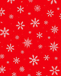 Holiday Red Snowflake Scatter Rug