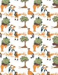 Amber Giraffe Tree Animal Whimsy Rug