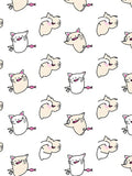 Playful Beige And White Cats Rug
