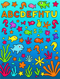 Colorful Underwater Alphabet Friends Aquatic Play Rug