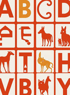 Alphabet Animals Graphic Rug