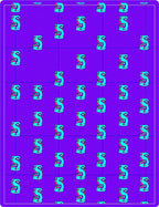 Retro Aqua Flamingo Grid Rug