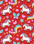 Enchanted Unicorn Rainbow Cloud Butterfly Rug